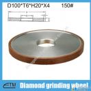 Flat shape resin bond diamond abrasive grinding wheel for tungsten carbide steel grinding and sharpe